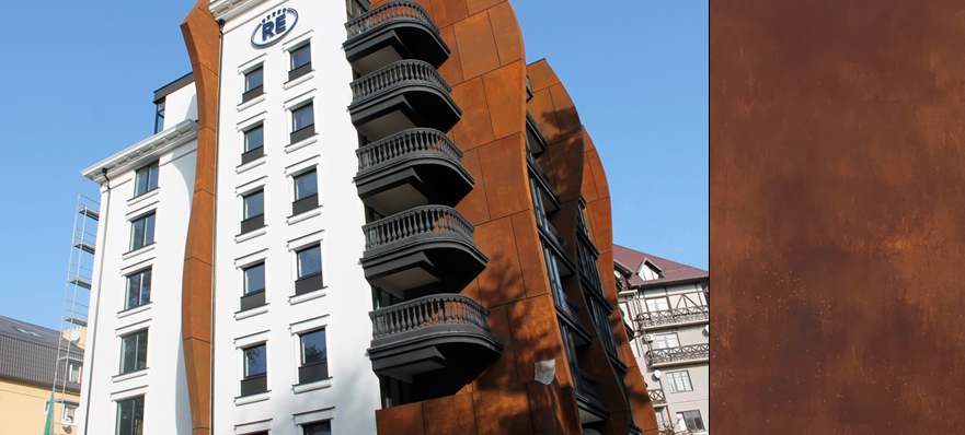 OXIDECOR E - STRUKTURA RDZY NA ELEWACJĘ